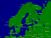 Skandinavien Städte + Grenzen 1600x1200